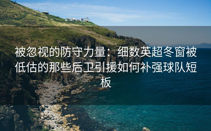 被忽视的防守力量：细数英超冬窗被低估的那些后卫引援如何补强球队短板  第2张