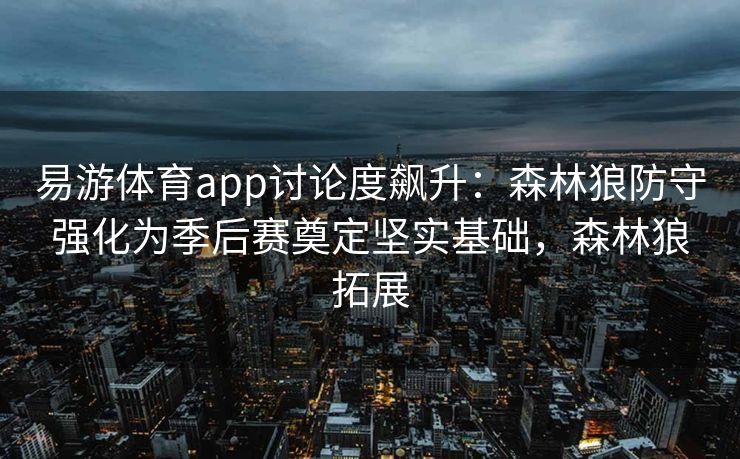 易游体育app讨论度飙升：森林狼防守强化为季后赛奠定坚实基础，森林狼拓展