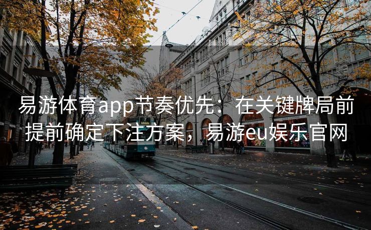 易游体育app节奏优先：在关键牌局前提前确定下注方案，易游eu娱乐官网  第2张
