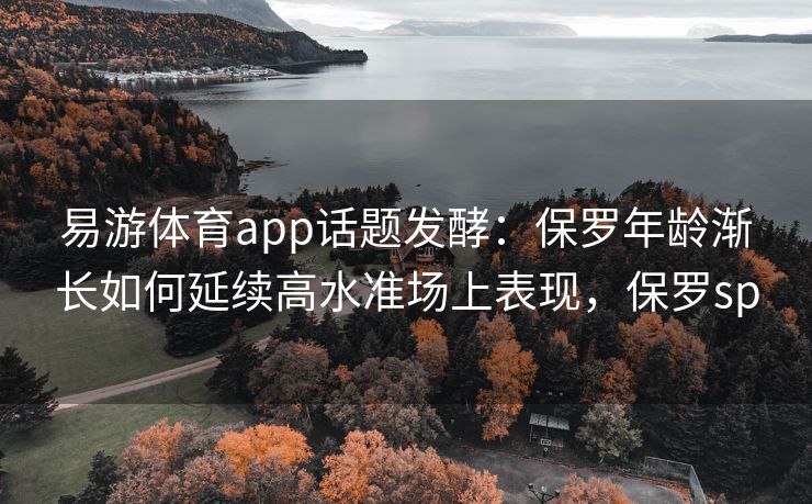 易游体育app话题发酵：保罗年龄渐长如何延续高水准场上表现，保罗sp  第1张